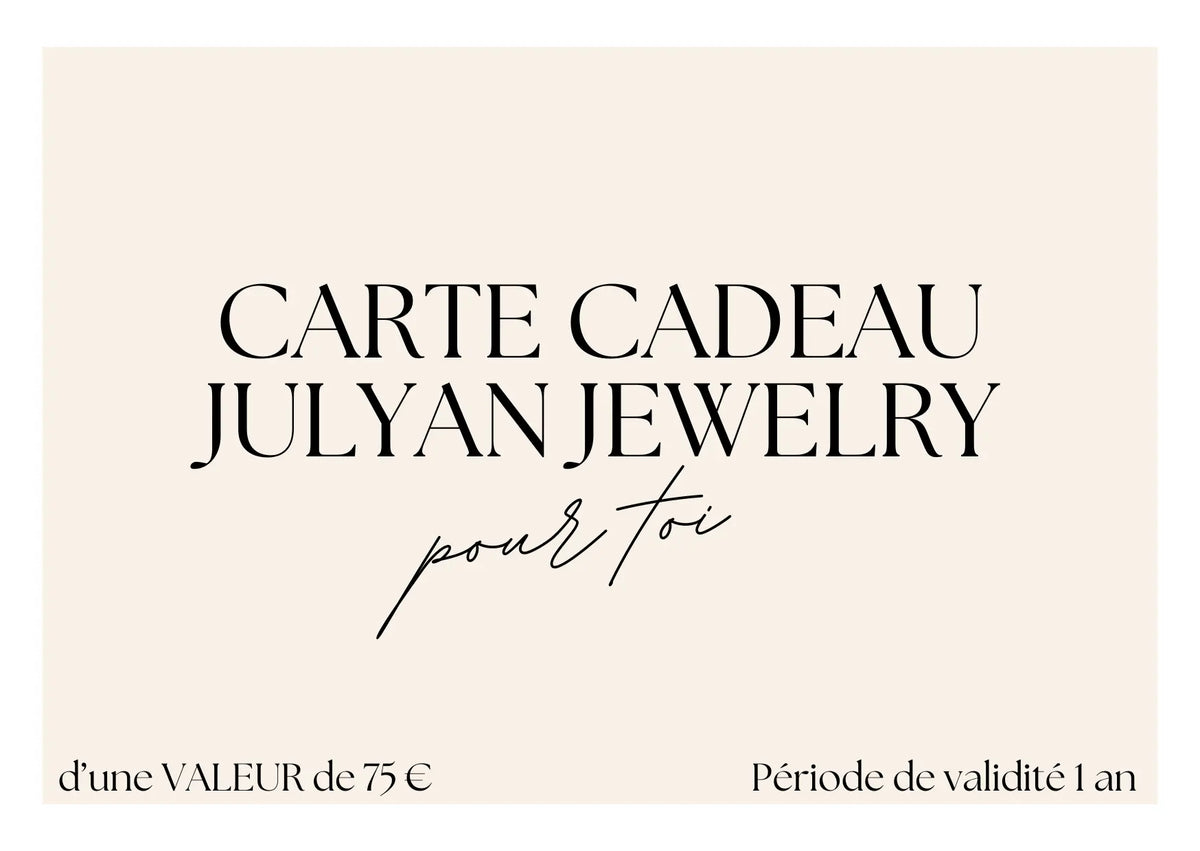 Carte cadeau Julyan Jewelry 🎁 Julyan Jewelry