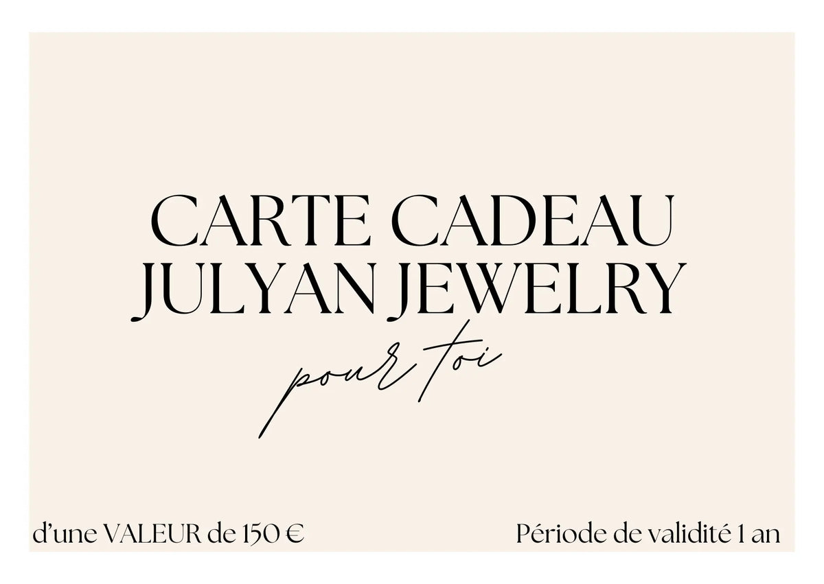 Carte cadeau Julyan Jewelry 🎁 Julyan Jewelry